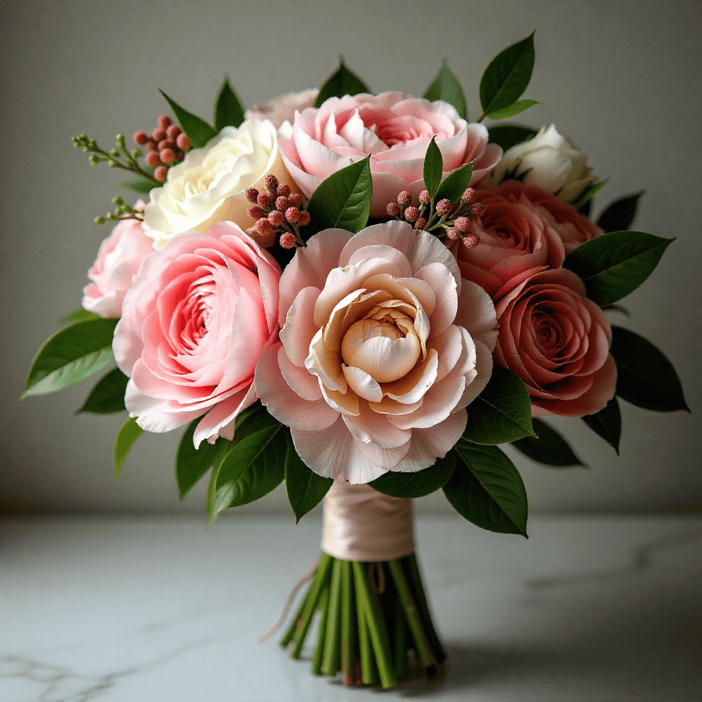 Spring bouquet with tulips and daffodils