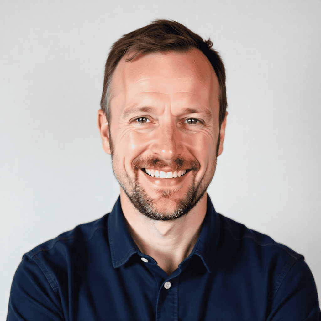 Portrait of florist L. Pedersen